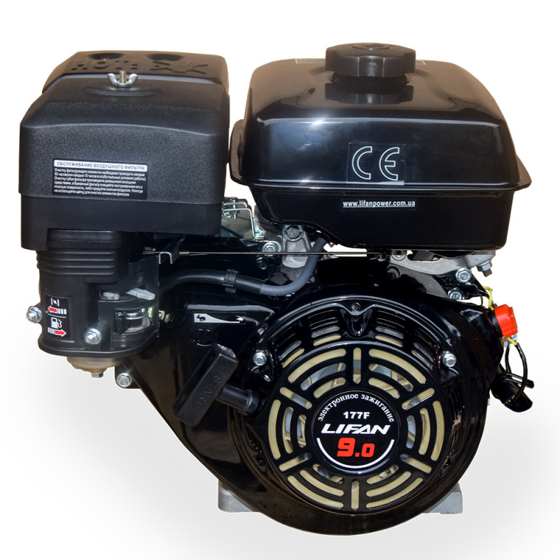 Двигатель LIFAN 177FD с эл. стартером 9,0 л.с. бензиновый 4-х тактный